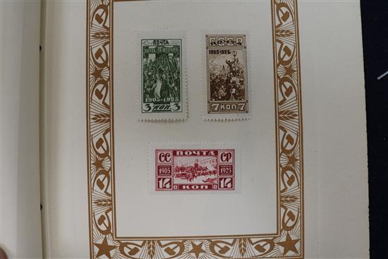 An album of Soviet stamps, 1928
